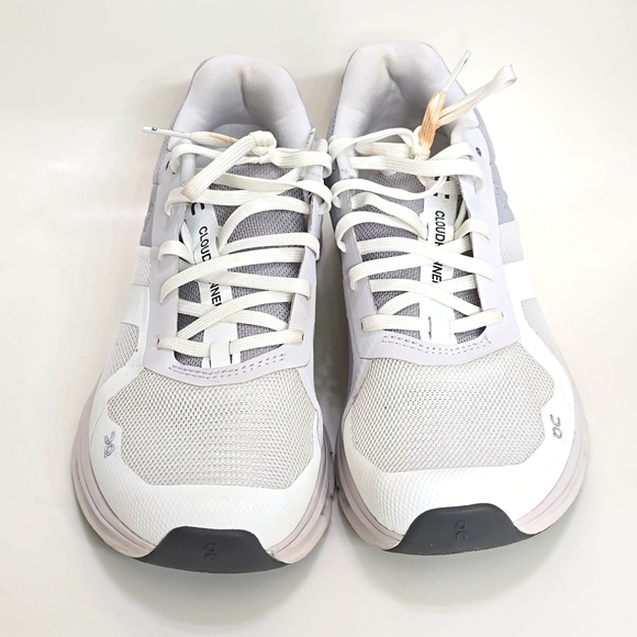 On Cloud Runner, Women's sz. 7, White/Gray - Picture 2 of 12